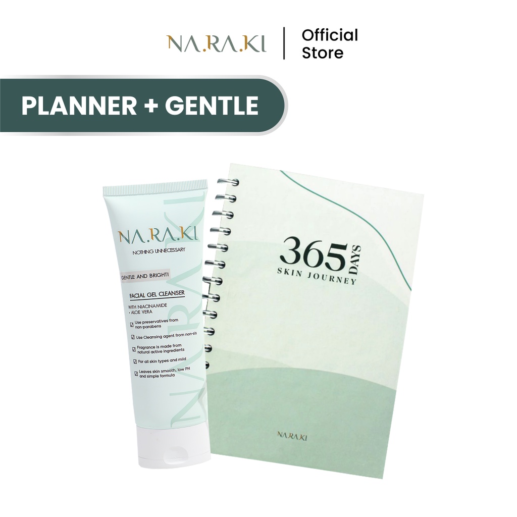 Naraki 365 Days Skin Journey + Naraki Gentle and Bright Face Gel Cleanser