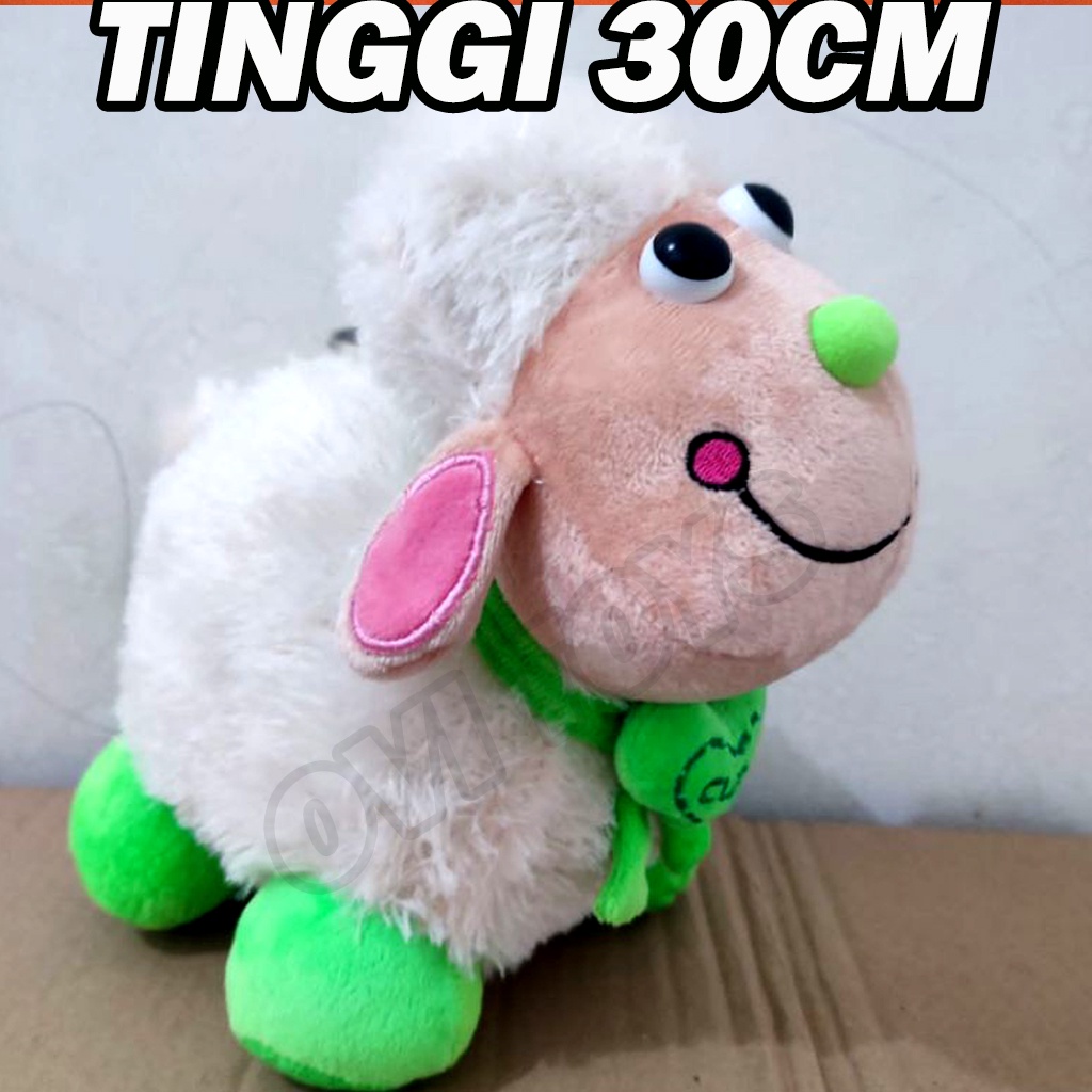 Boneka Shaun The Sheep Bahan Rasfur Ukuran 30cm Berlabel SNI