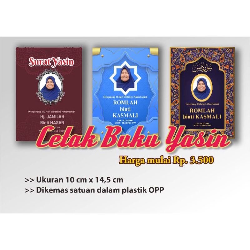 

Buku Yasin dan Tahlil