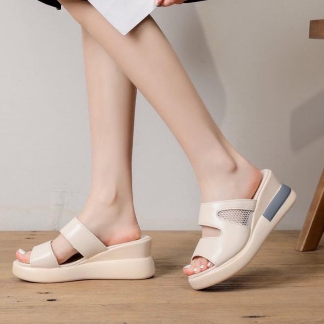 KZT-SW07 Sandal Wedges Wanita Sandal Import COD Termurah