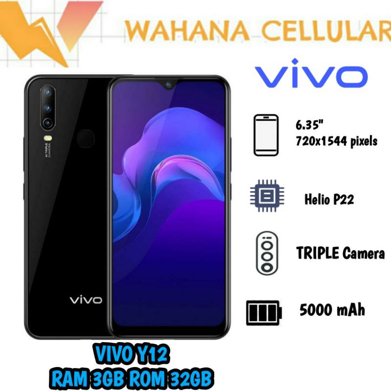 HP VIVO Y12 3/32 GB - FIFO Y 12 RAM 3GB INTERNAL 32GB GARANSI RESMI-2