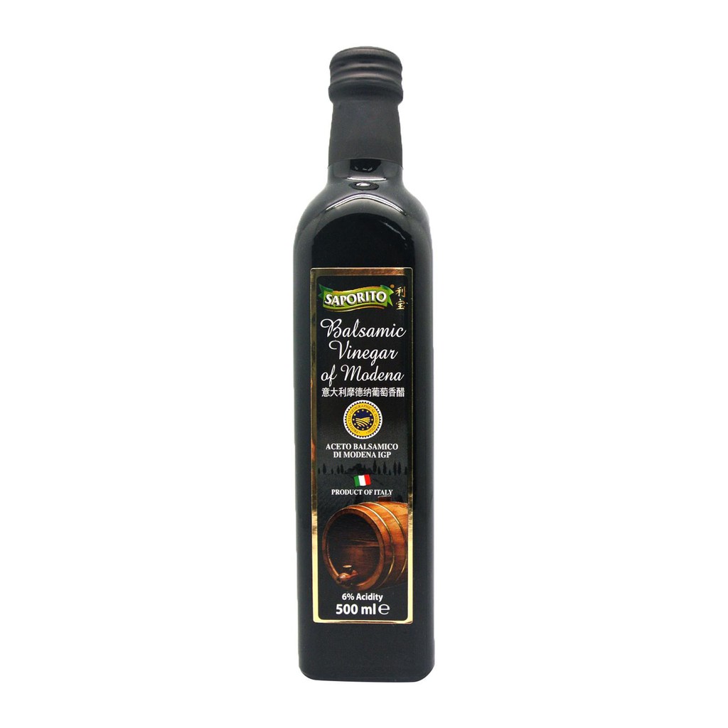 Saporito Balsamic Vinegar of Modena (Cuka Balsamic Halal) 500 ml