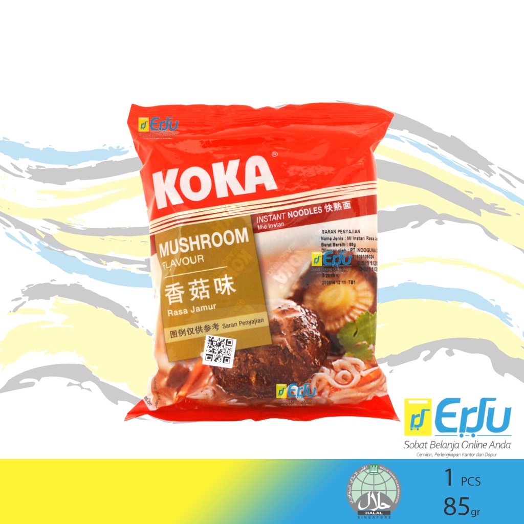 

Koka Noodle Mushroom Mie Instan Kuah Rasa Jamur Singapore - 85gr