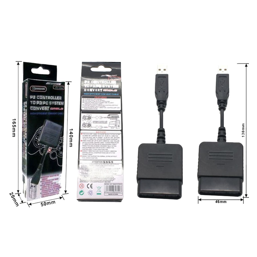 Converter Stik Stick PS2 ke PS3 / PC SINGLE ( HOME )