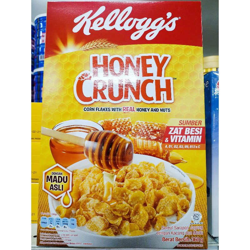 

KELLOGGS Honey Crunch / Corn Flakes Madu dan Kacang 360gr