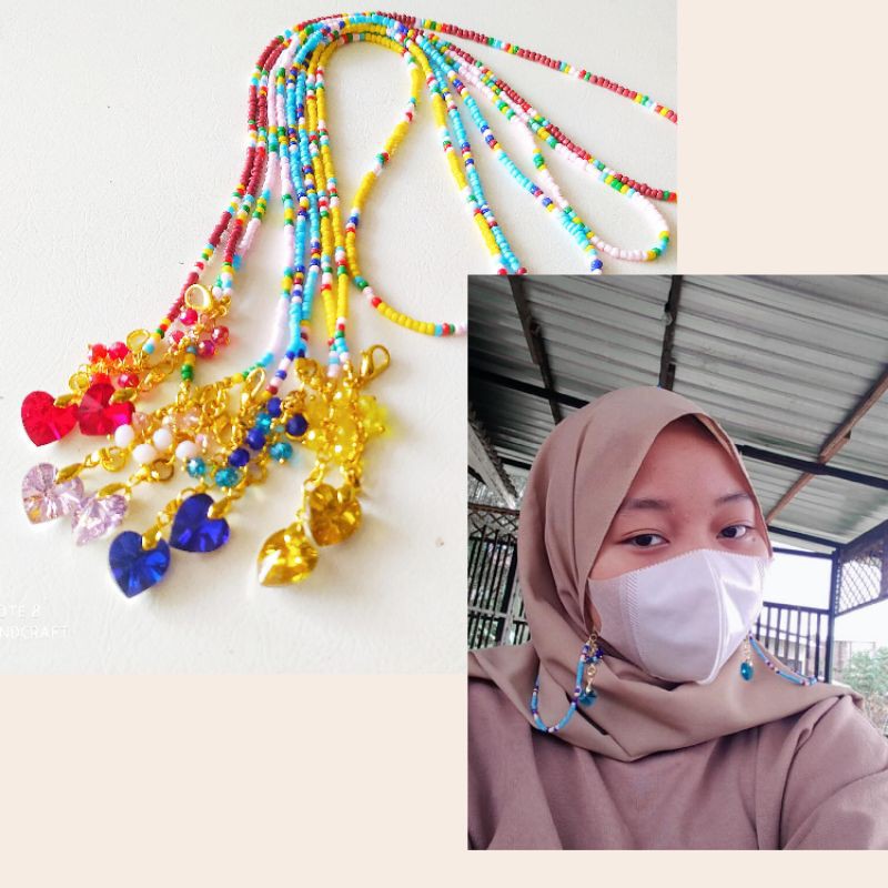 strapmask kalung masker lanyard mask kalung mote kait masker