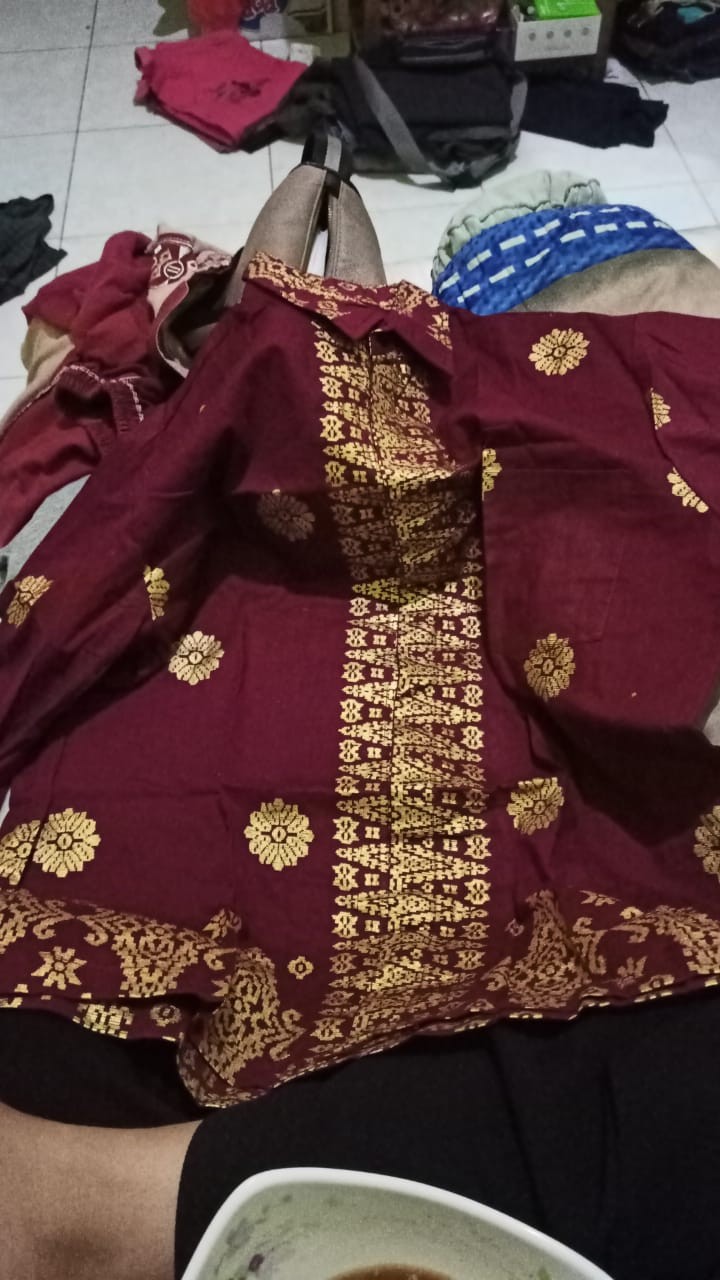 Maura Couple - Sania Ruffle Batik Couple Ori Ndoro Jawi -  Batik Modern Pekalongan