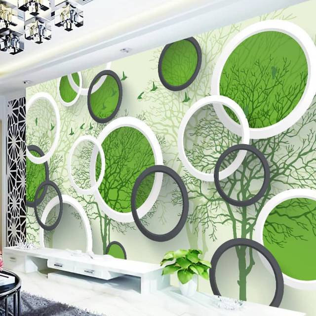 FLASH SALE ! PROMO PAKET HEMAT ( DAPAT 5ROLL ) WALLSTIKER DINDING RUANG TAMU KAMAR TIDUR MOTIF 3D POLKADOT HIJAU MODERN BEST SELLER HIGH QUALITY BAHAN PVC ( BUY 4 GET 1 FREE )