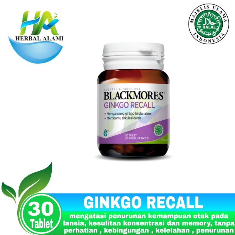 Blackmores Ginkgo Recall - Vitamin Daya Ingat