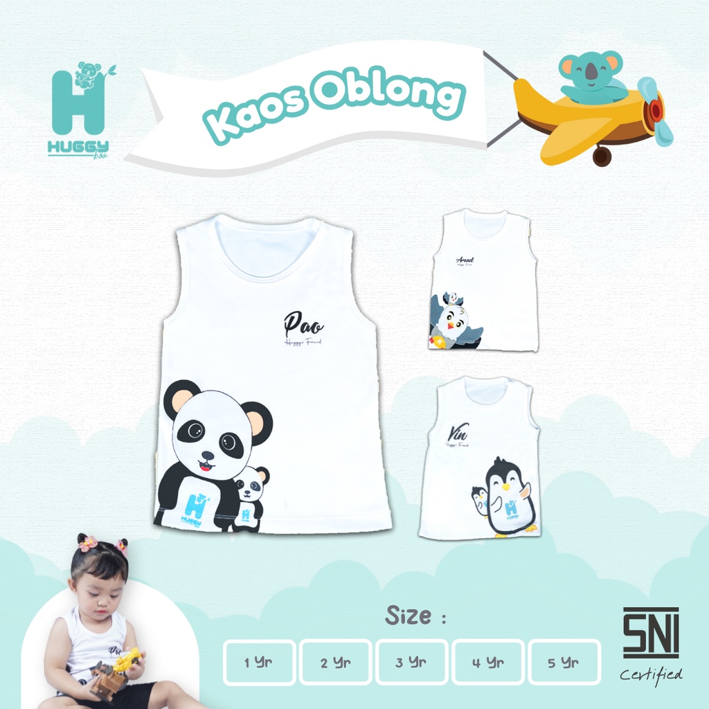 Huggy boo - Kaos Oblong Karakter