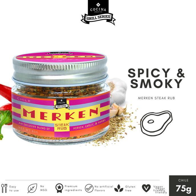 

READY COD Cocina Creativa Merken Steak Rub - Grill Series - Bumbu Masak NEW Kode 507