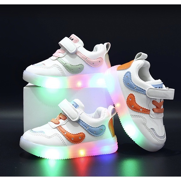 babyfit [21-30] SILVERLINE sepatu lampu sneakers anak lampu LED gs-0912r