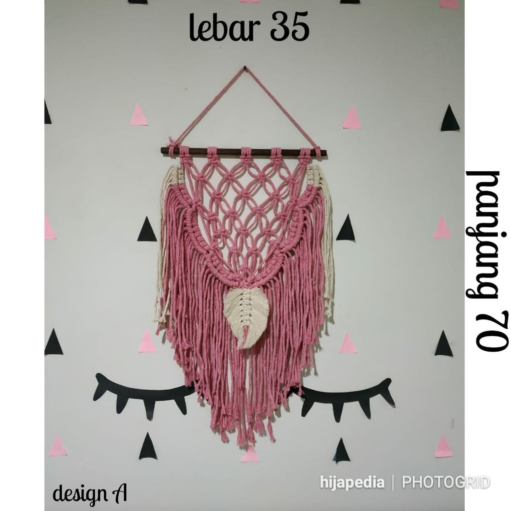 Hiasan dinding macrame/wall hanging makrame rajut decor