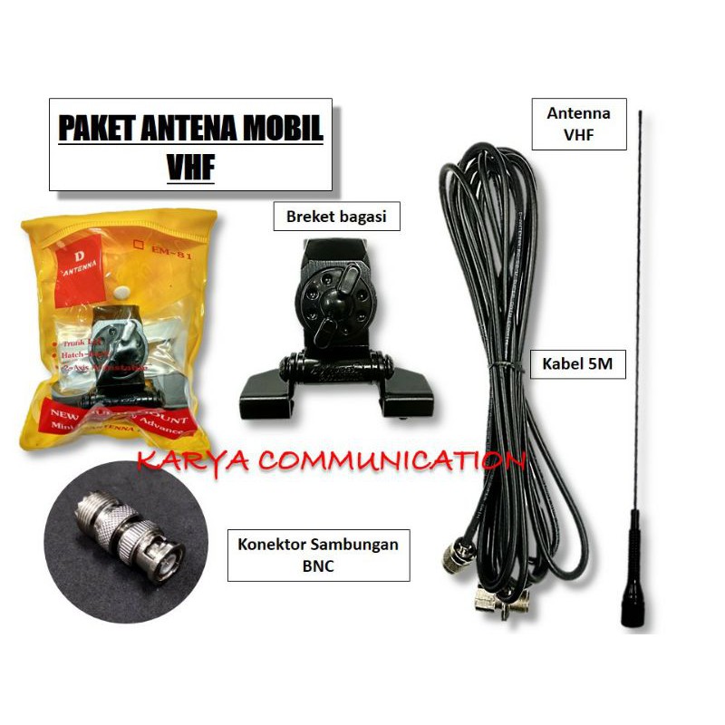 PAKET ANTENA MOBIL VHF