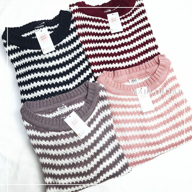 Kumi sweater rajut tebal / Outer knitwear / Sweater oversize ala korea / Sweater wanita murah