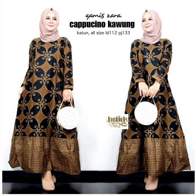 Gamis cappucino kawung