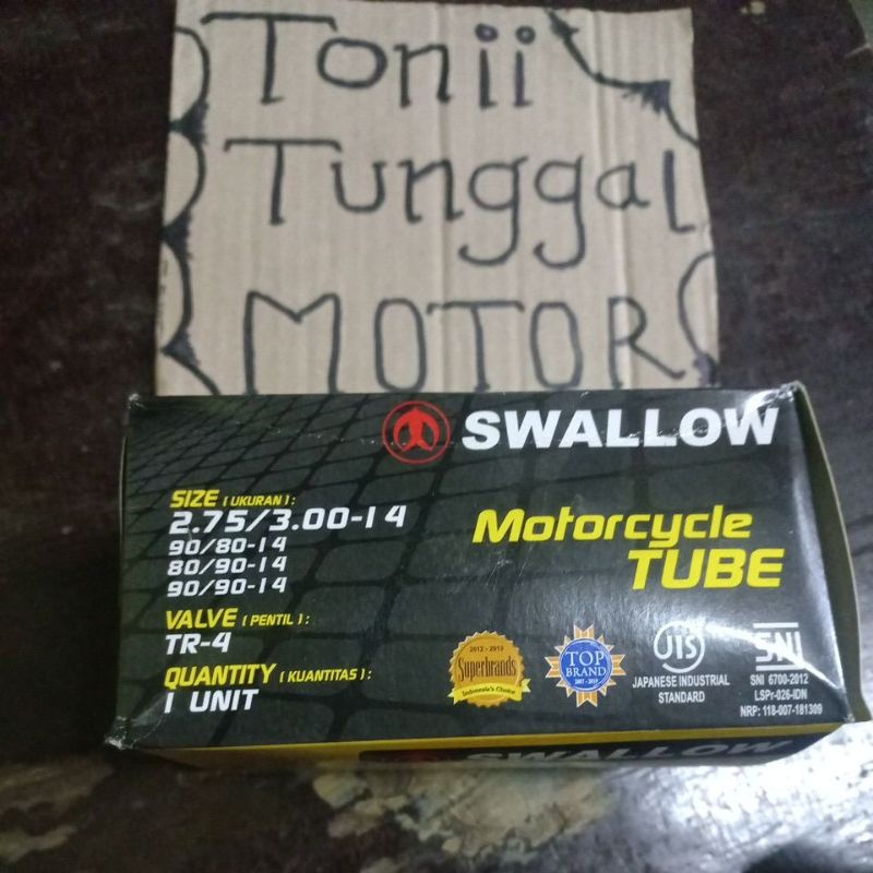 BAN DALAM MOTOR MATIC SWALLOW