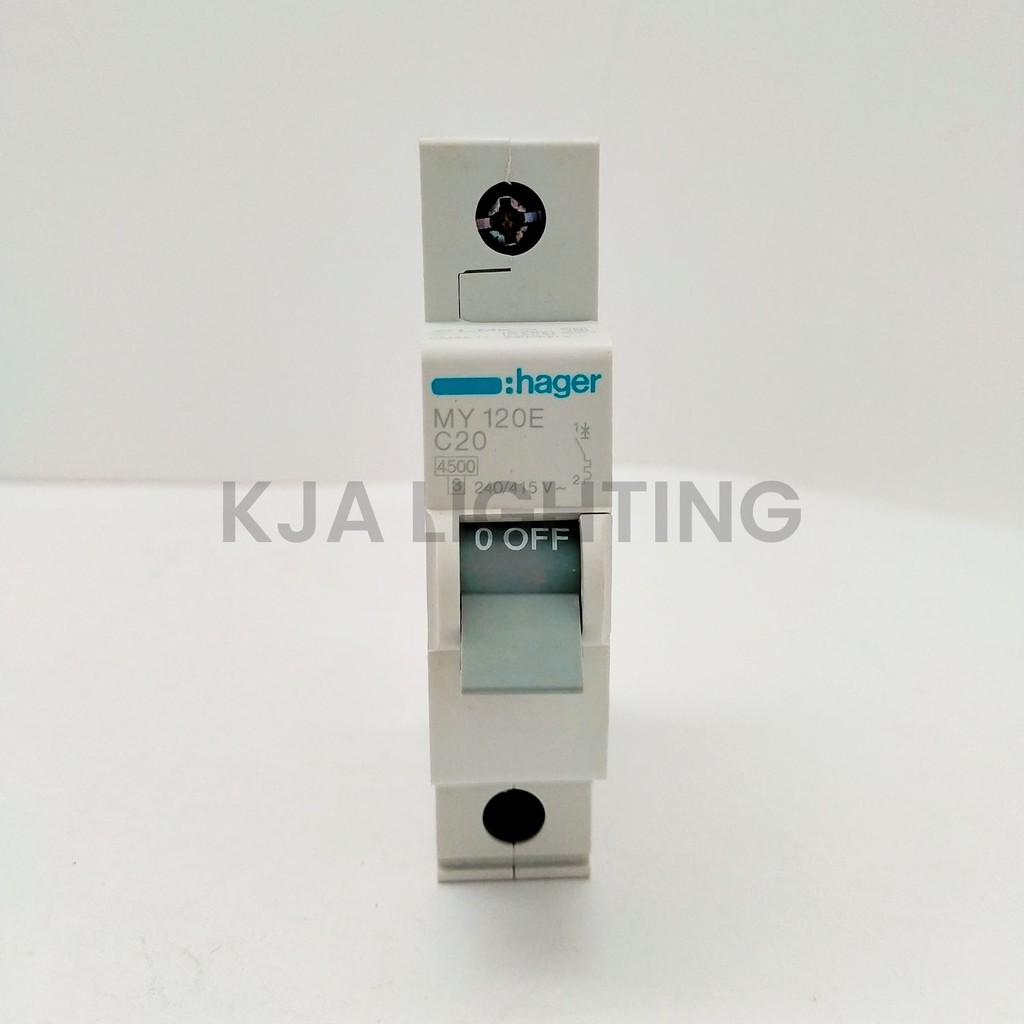 MCB HAGER 20A 20 AMPERE 1 PHASE 1PHASE 1POLE 1 POLE