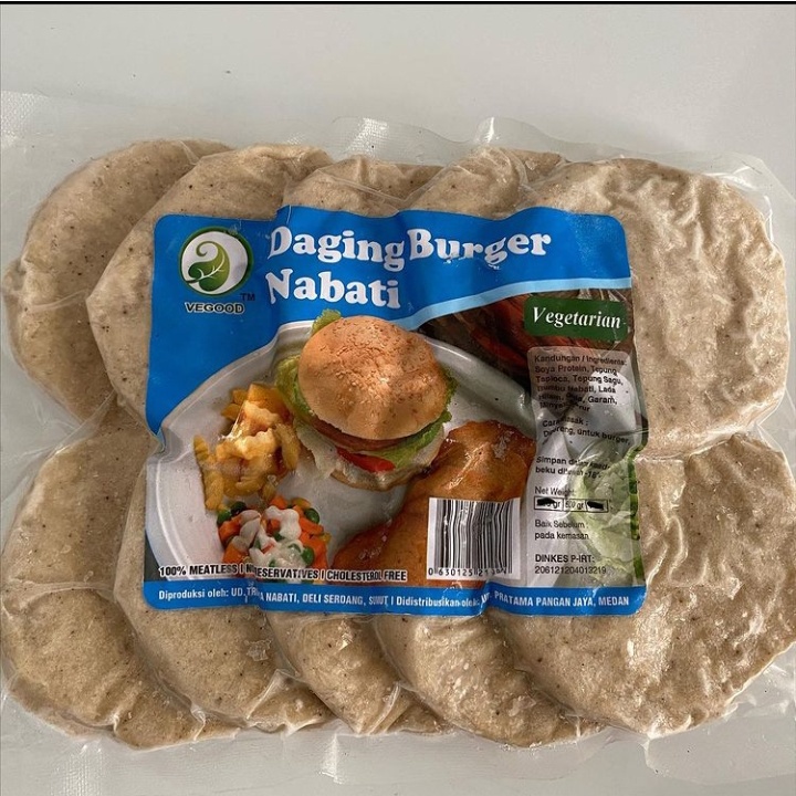 

Daging Burger Nabati 450 gr vegetarian