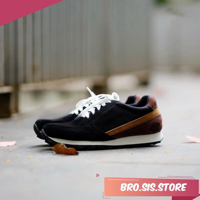 FASTO BLACK Sneakers Bandung Sepatu Cowok Sneakers Pria Sepatu Murah Shoes