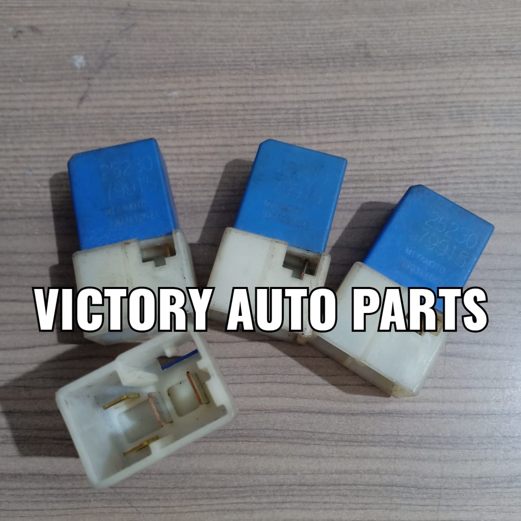 Relay biru kaki 4 12Volt nissan X-trail-LIvina-Serena ORI COPOTAN