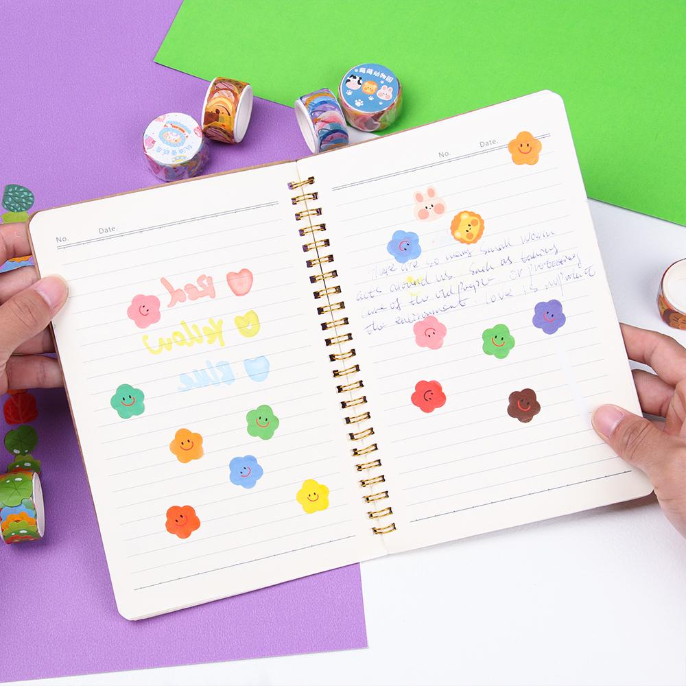 Populer Washi Tape Perlengkapan Sekolah DIY Kawaii Stationery Scrapbooking Stiker