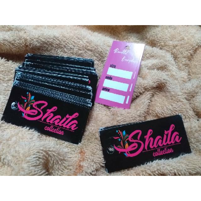

Label Baju / Hangtag Bolak Balik