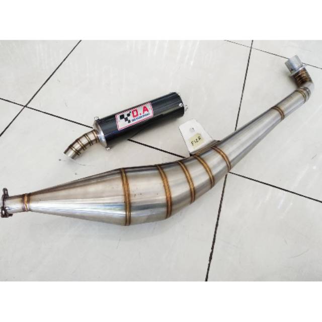 Knalpot fiz r samping stenlis karbon