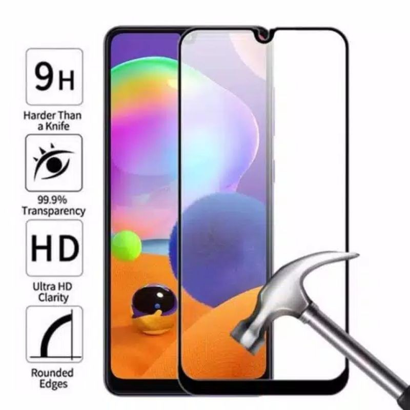 TEMPERED GLASS FULL SCREN SAMSUNG GALAXY A31 FULL COVER HIGH QUALITY PROTECTION SCREEN TEMPER GLASS