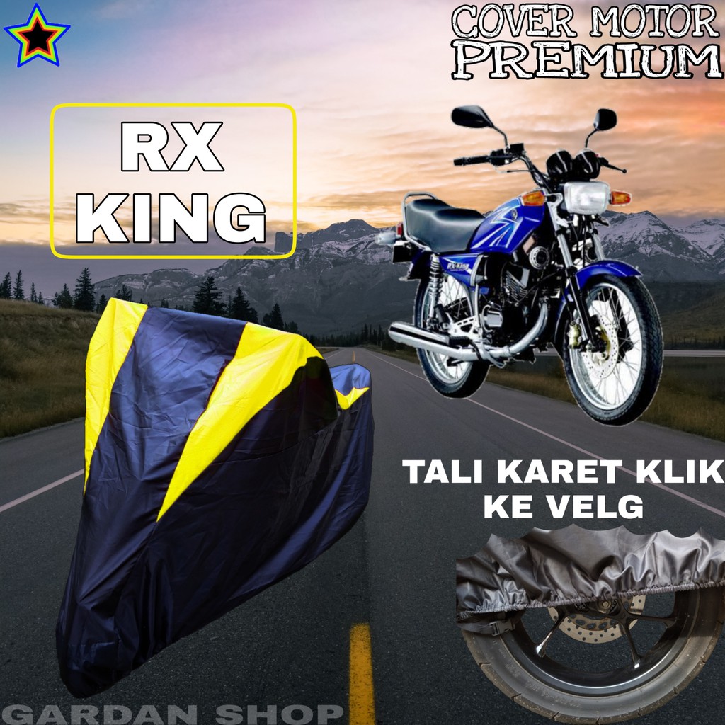 Sarung Motor RX KING Hitam Kuning Penutup Pelindung Motor Rx King PREMIUM