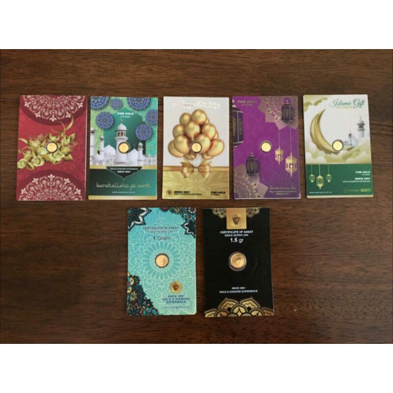 Souvenir Gift Series MiniGold seri wedding birthday islamic love barakallah