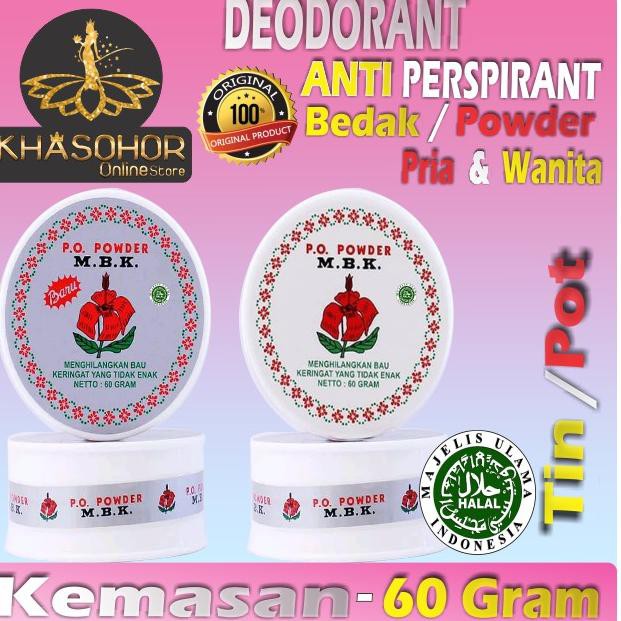 FBL MBK DEODORANT BEDAK SUPER SILVER & PUTIH TIN POT 60 GRAM☈☂ (Terbaru)