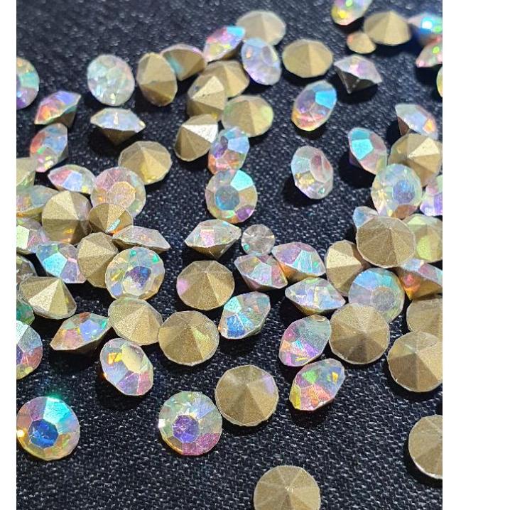 ➫ Permata Tempel SS 16 AB Rhinestone 1 pak isi 10 Gross ☊