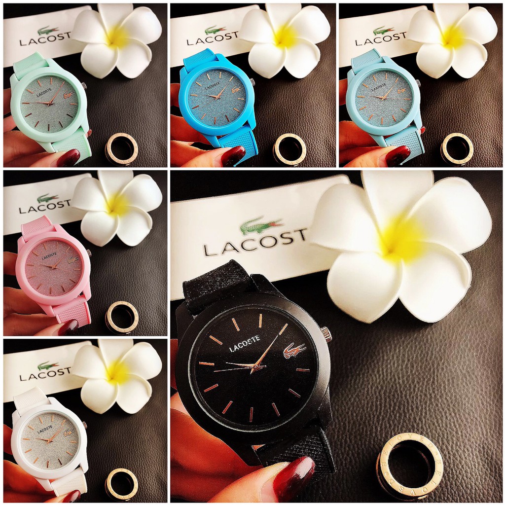 COD✅ Jam tangan wanita rubber jam karet plat Langit berbintang cerah watch import lacoste    S1153