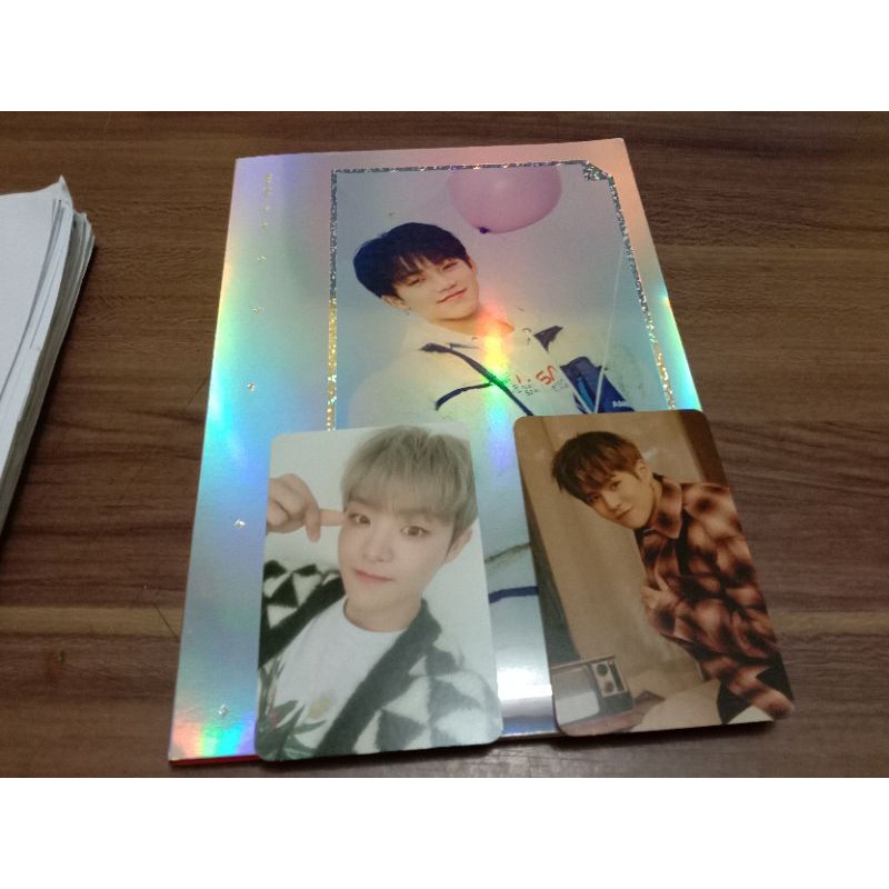 Official PC dan File Folder Treasure Effect Hyunsuk, Jihoon, Yoshi Orange Versi