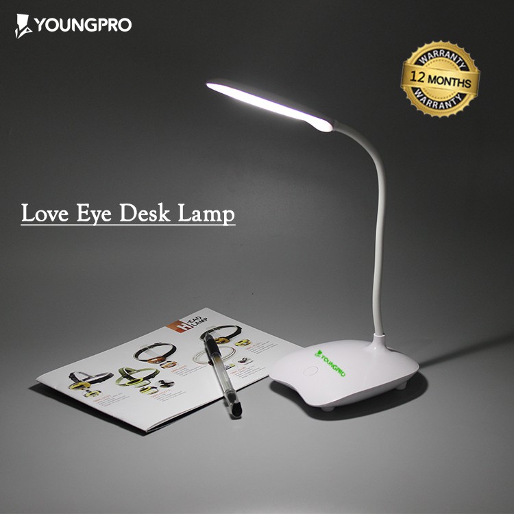 LED Usb Rechargeable Lampu Meja Belajar - Desk Lamp Reading Book Lamp YLE-01