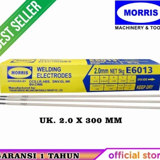 ] Kawat Las Listrik Elektroda 2mm MORRIS E6013