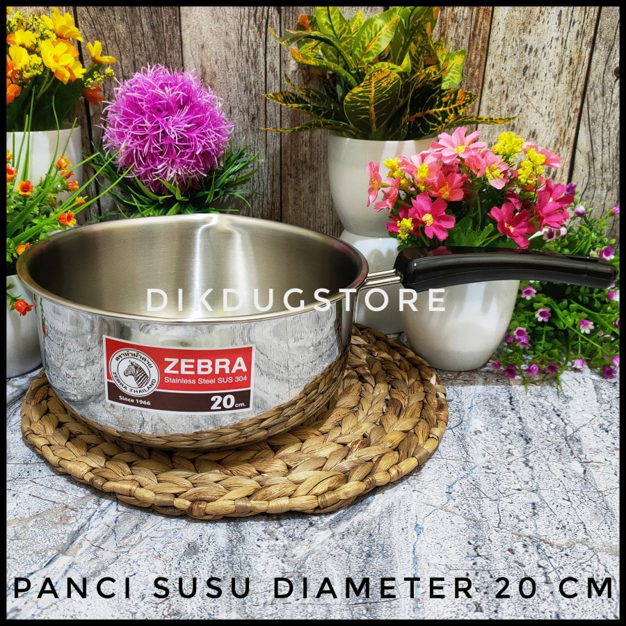 Panci Susu - Panci Indomie - Sauce Pan Stainless 20 cm Original Zebra