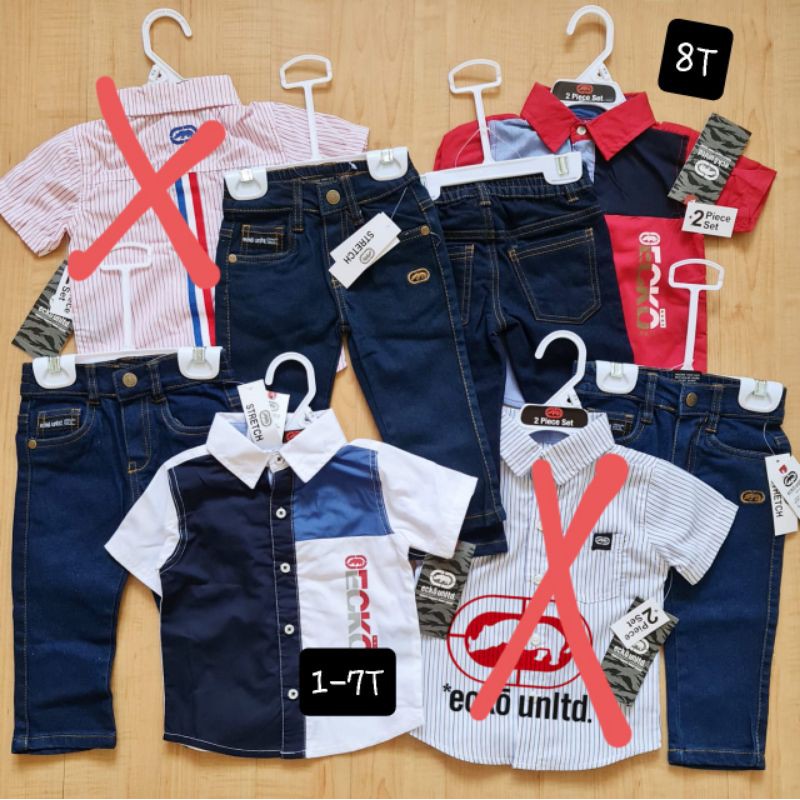 Set Kemeja Ecko (1-8t)