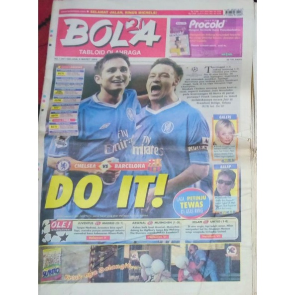 Tabloid BOLA , Selasa 8 Maret 2005
