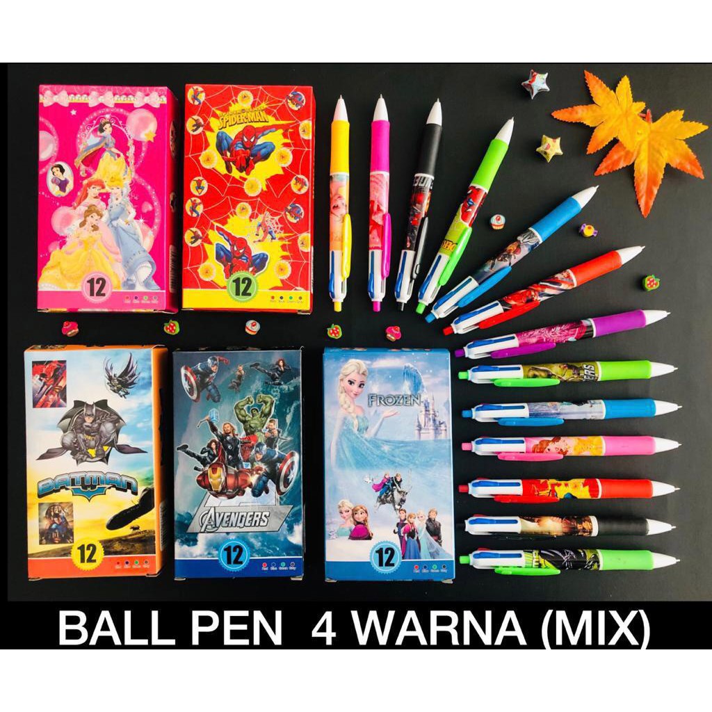 

AS888 - Pulpen / Pen 4 Warna Karakter Kartun
