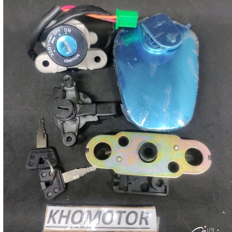 KUNCI KONTAK KEY SET PLUS TUTUP TANGKI THUNDER 125 THUNDER125 KOMPLIT NON ORIGINAL