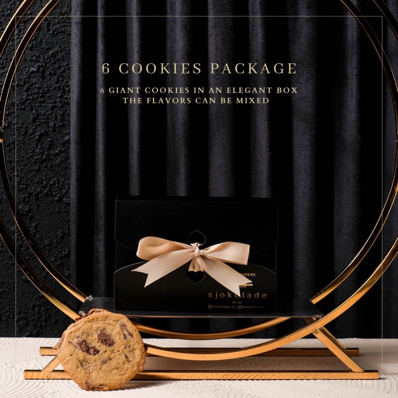 

Sjokolade Giant Cookies in a box( 6 cookies in a box)