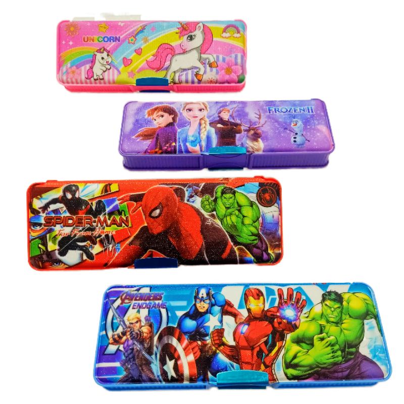 

Kotak Pensil Karakter Anak Lucu / Tempat Pensil Spiderman advengers unicorn frozen