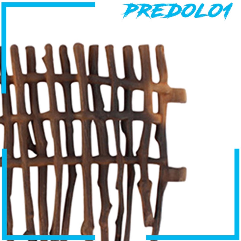 [PREDOLO1] DIY Miniature Corral Fencing Kit Plastic Fence Model Playset 18pcs Style A