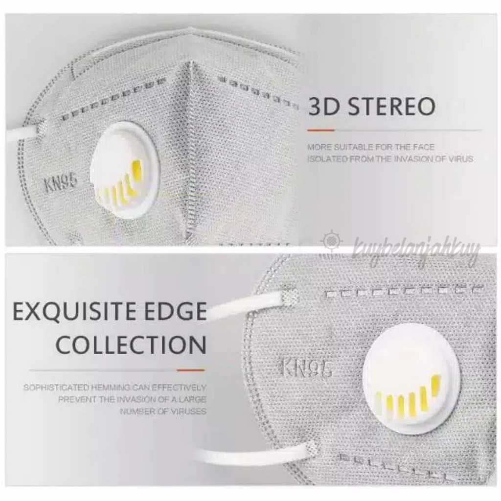 Masker KN95 3D Anti Debu Ventilasi