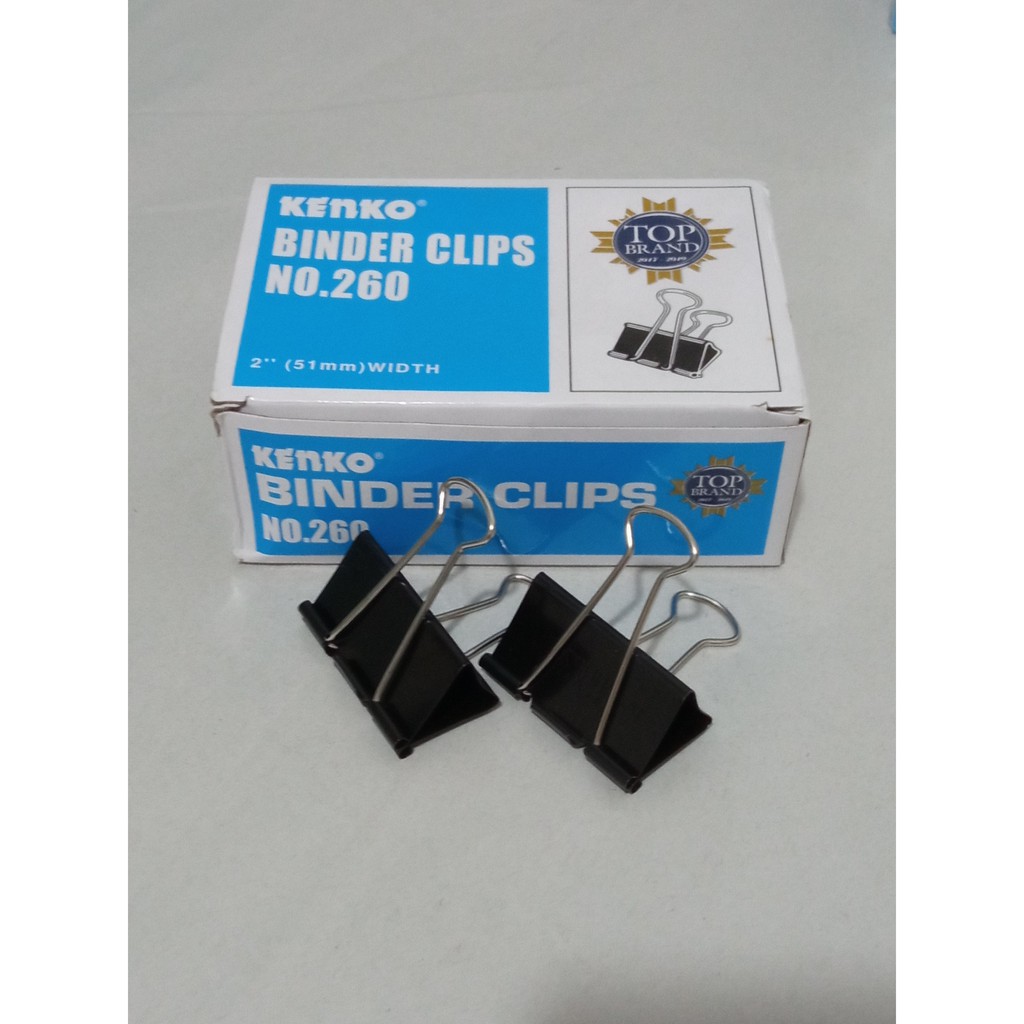 

[PER PACK] Binder Clip No.260 KENKO ( isi 12pcs /Pack )