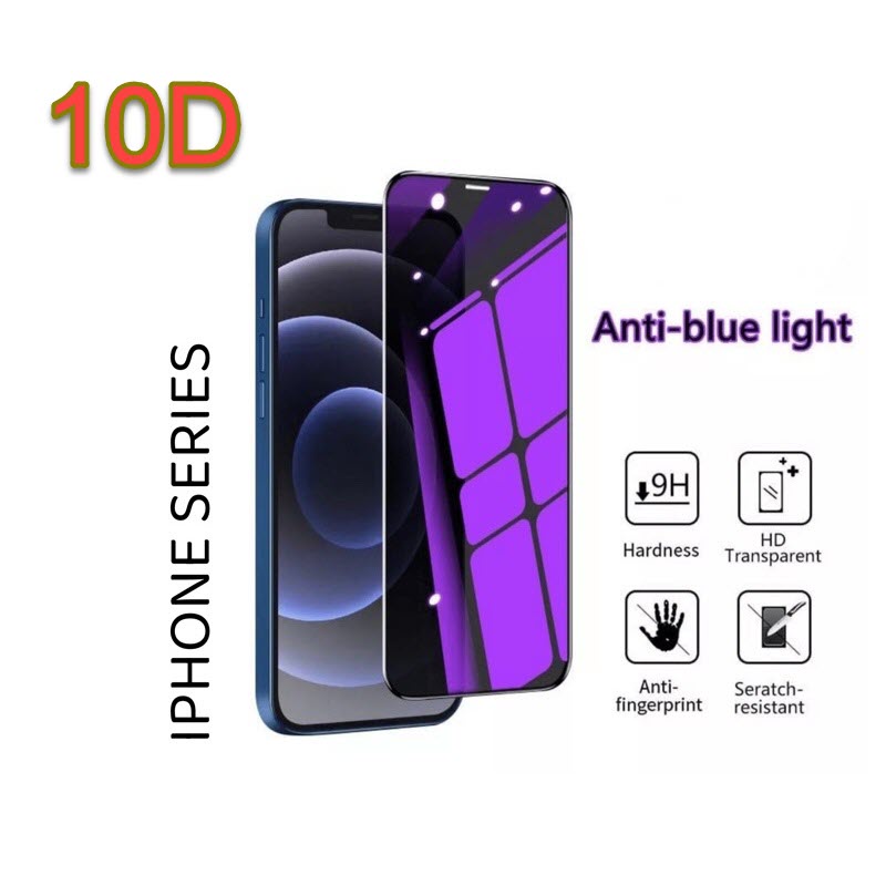 Tempered Glass 10D blue XIAOMI/10xa/Anti Minyak Pelindung Protector Cover Layar Screen Handphone Kamera