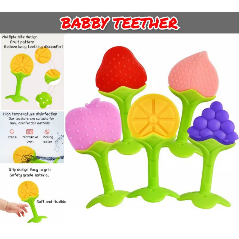 BLESSHOP Sarung Tangan Gigitan Bayi Teether Silikon
