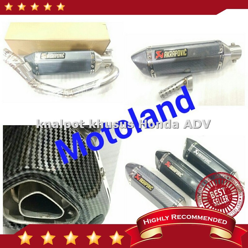 Jual knalpot honda adv 150 knalpot racing akrapovic honda adv